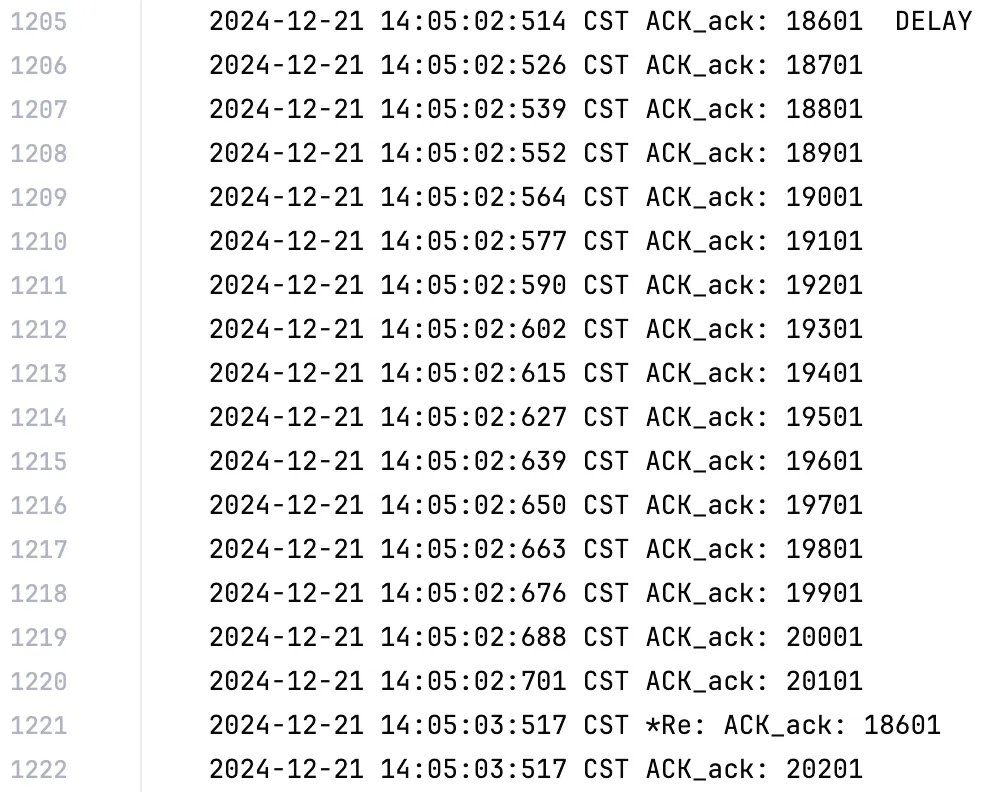 Receiver Log