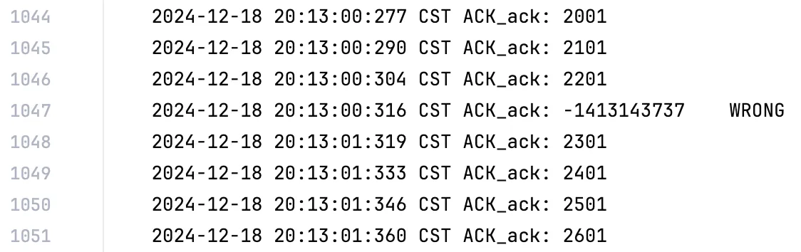 Receiver Log, 